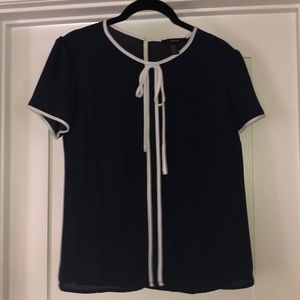 Forever 21 Navy Blue Preppy Sailor blouse